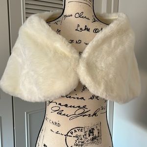 Anthropologie’s faux fur cape